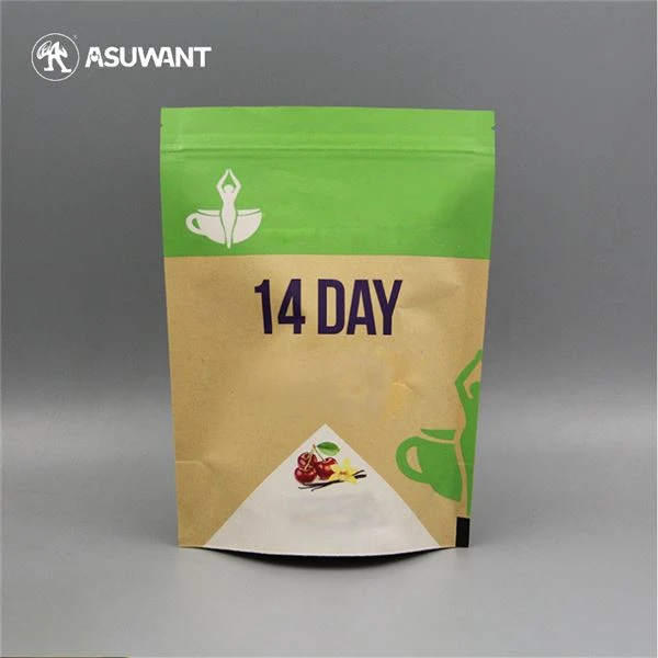 ختم حرار Kraft Paper Food Basking Bag Logo Logo Logo