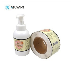 ملصق PVC المطبوع مخصص لفة لفة لفة لفة