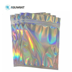 ملفات تعريف الارتباط المجسم بالليزر Mylar Ziplock حقيبة مقبولة