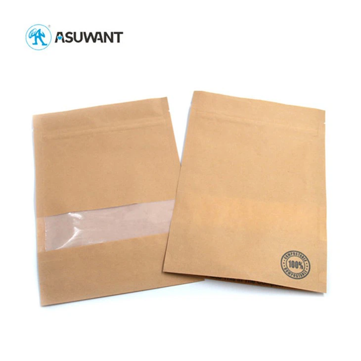 أكياس سوستة ورقية قابلة للتحلل في الرطوبة.