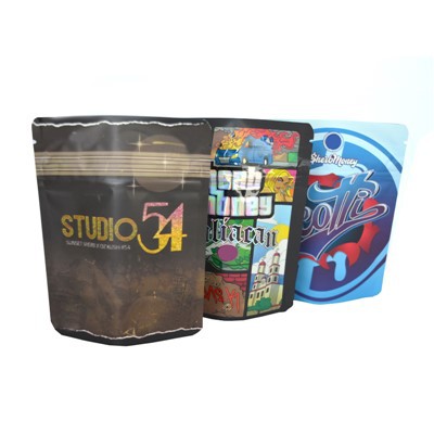 أكياس 1 أوقية برائحة الماريجوانا أكياس سهلة الإغلاق مع السوستة العليا / الطباعة المخصصة