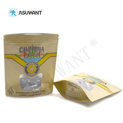 طعام صحي شفاف كرافت ورقة سحاب مع رؤية من خلال النافذة